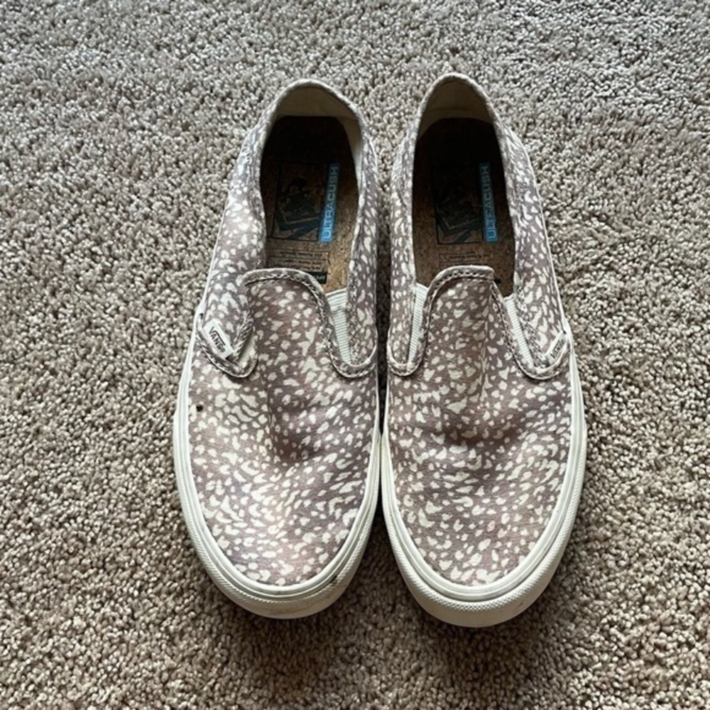 Vans Eco Theory Slip-On Shoes Women Animal Canvas